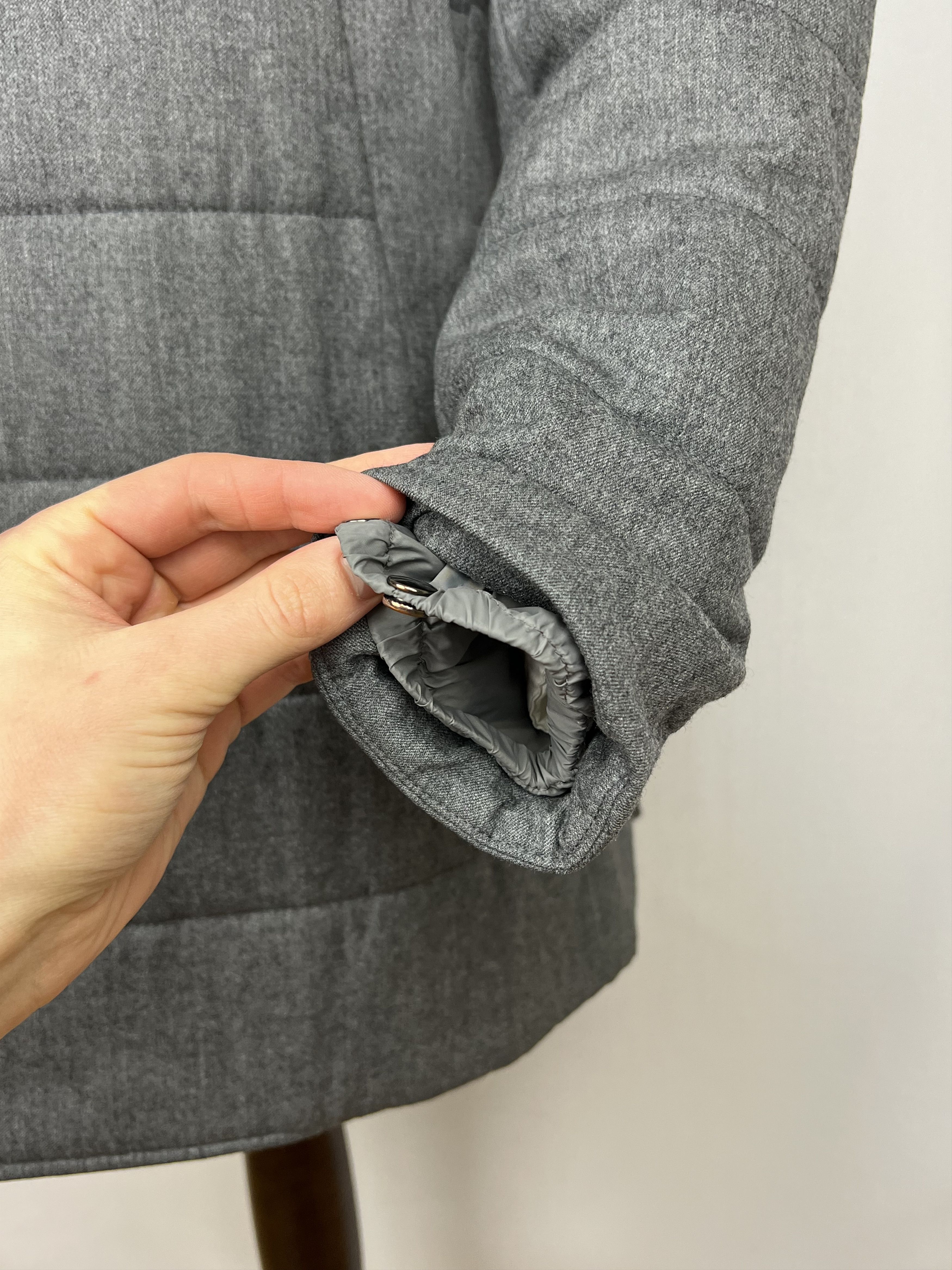 Boggi Vitale Barberis Wool Single-Breasted Insulated Coat Size US M / EU 48-50 / 2 - 9 Thumbnail