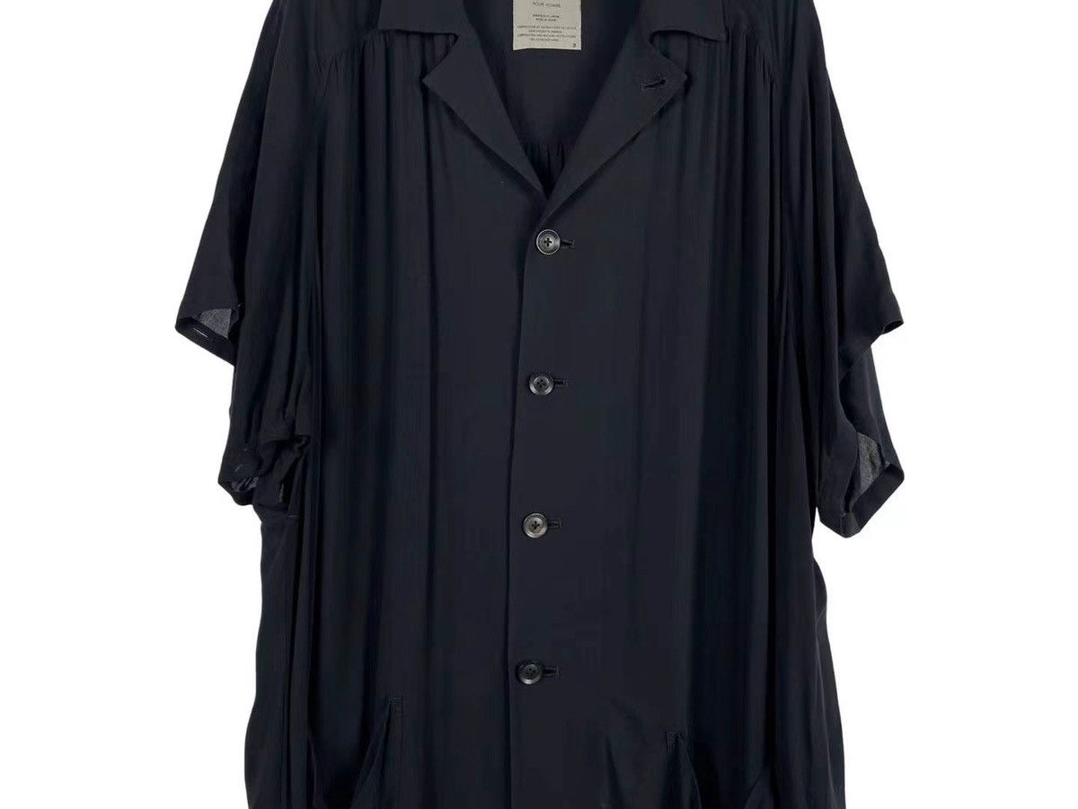 Yohji Yamamoto Yohji Yamamoto Pour Homme Batwing Short Sleeves Shirt Size US L / EU 52-54 / 3 - 4 Thumbnail