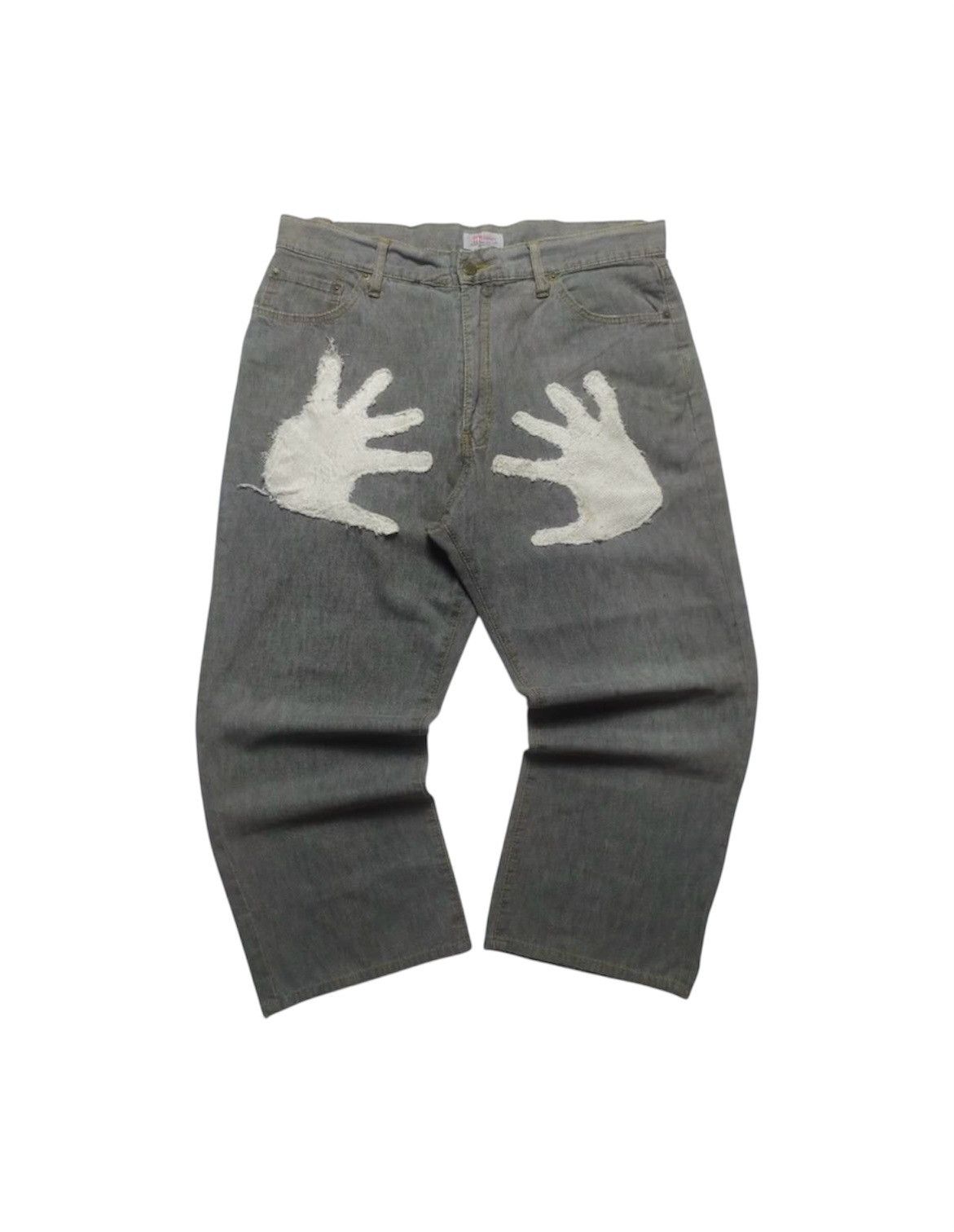 Vintage Vintage Japans Brand Patchwork Skull Bone Pant Size US 30 / EU 46 - 1 Thumbnail