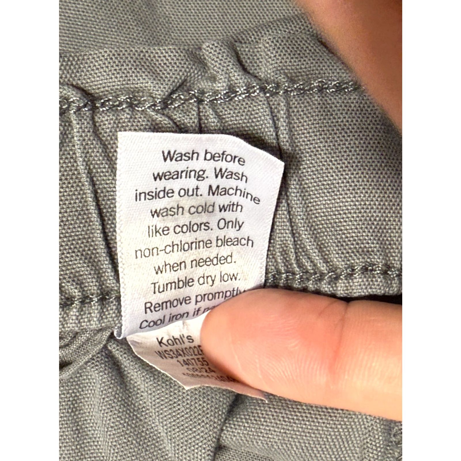 Vintage Sonoma Pants Women's Large Gray Tie Waist Casual 38" Length Womens Size 36" / US 14 / IT 50 - 6 Thumbnail