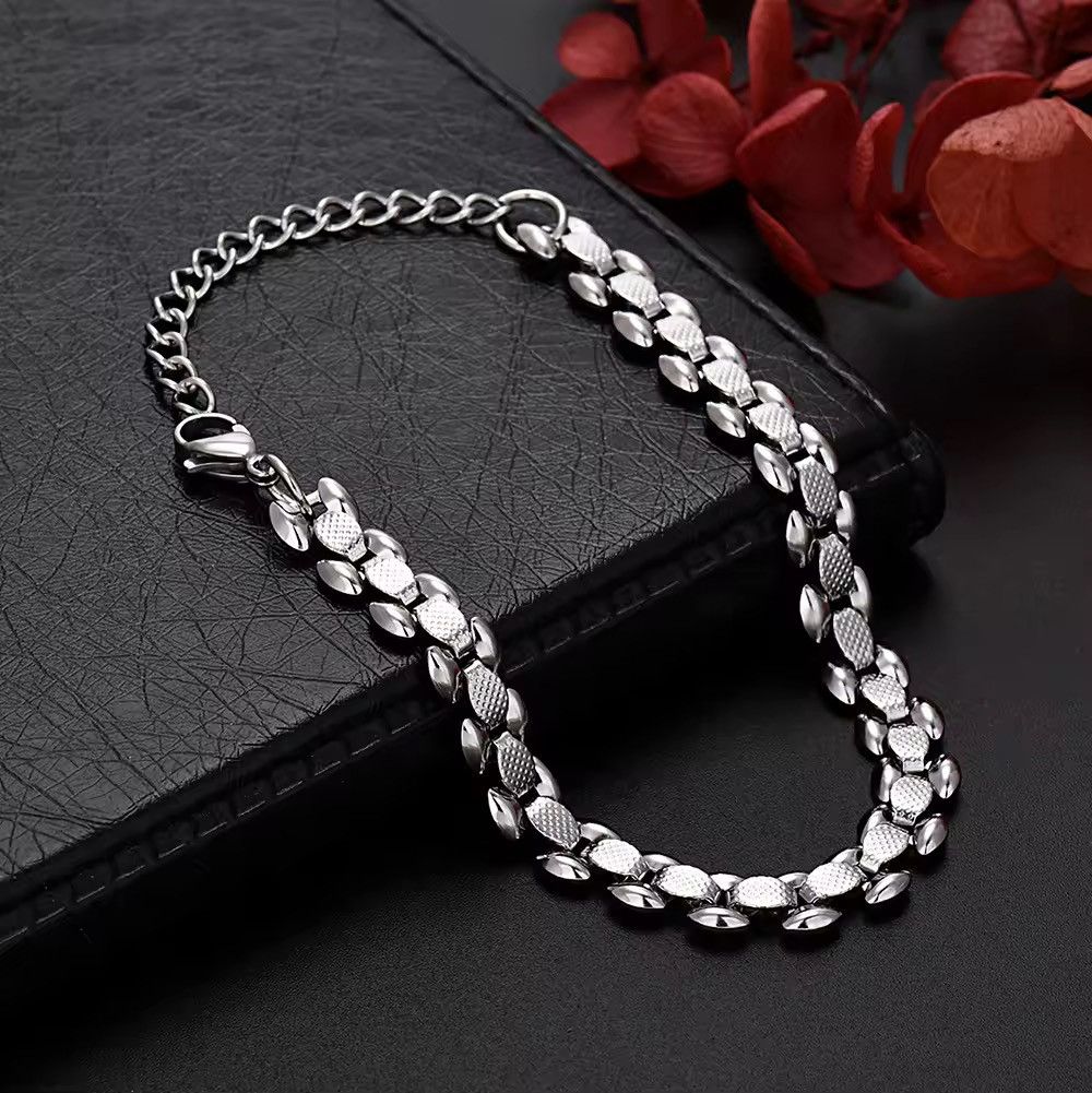 Other Stainless Steel Silver Chain Bracelets Handmade Size ONE SIZE - 1 Thumbnail