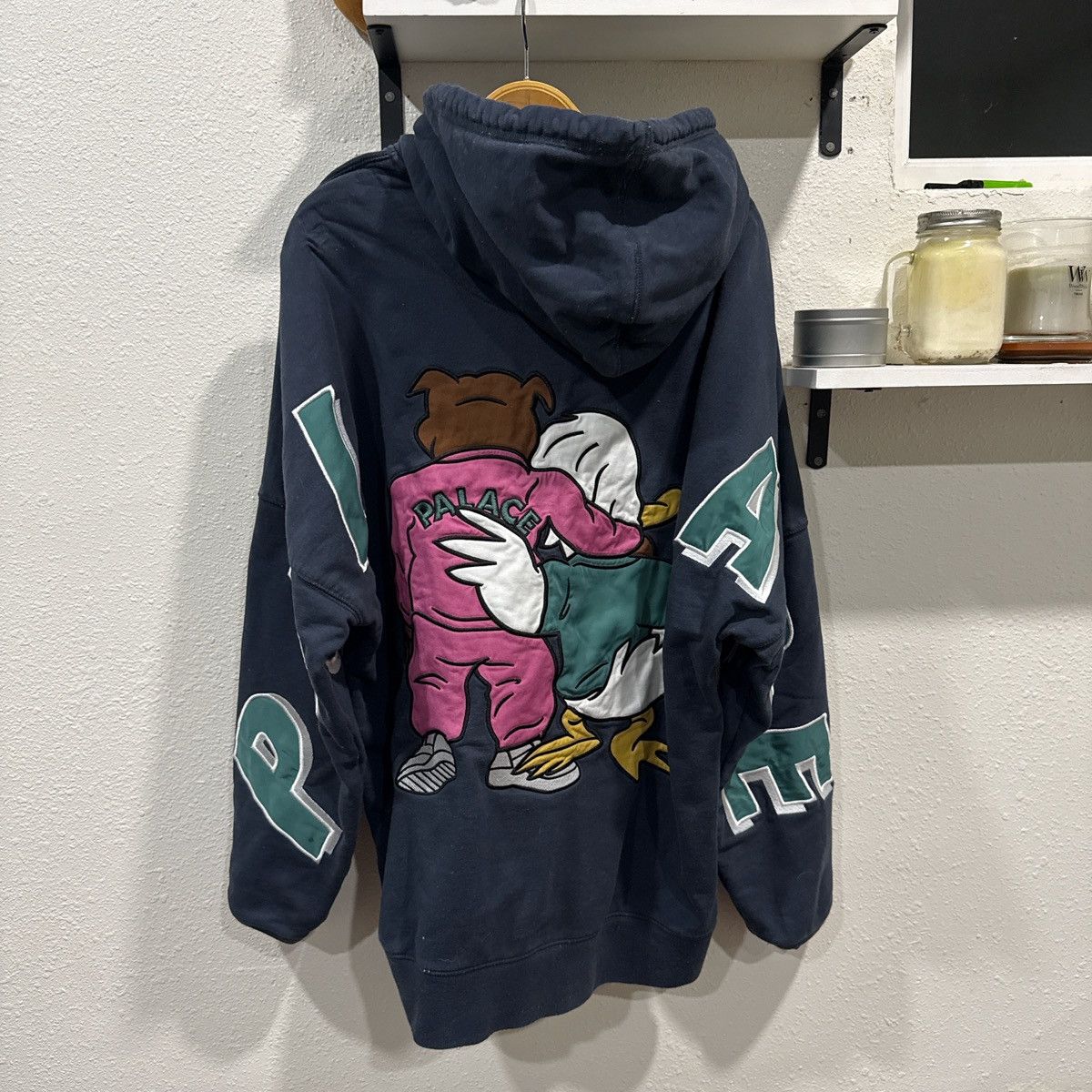 Palace PALACE DOG AND DUCK DROP SHOULDER HOOD NAVY Size US XL / EU 56 / 4 - 3 Thumbnail