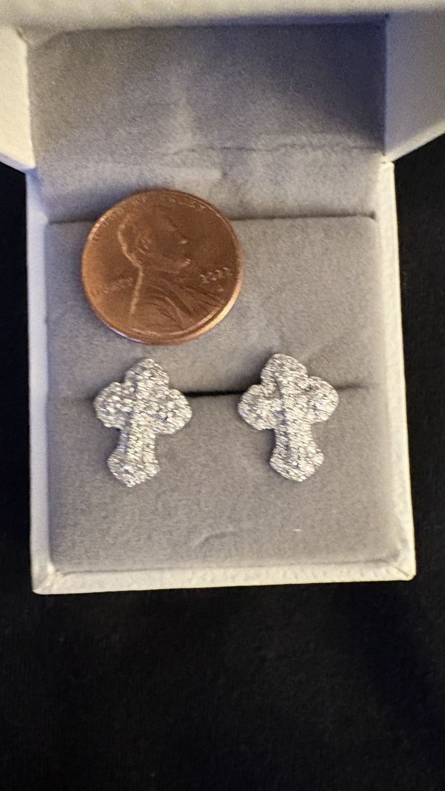 Other Diamond cross earrings Size ONE SIZE - 4 Thumbnail