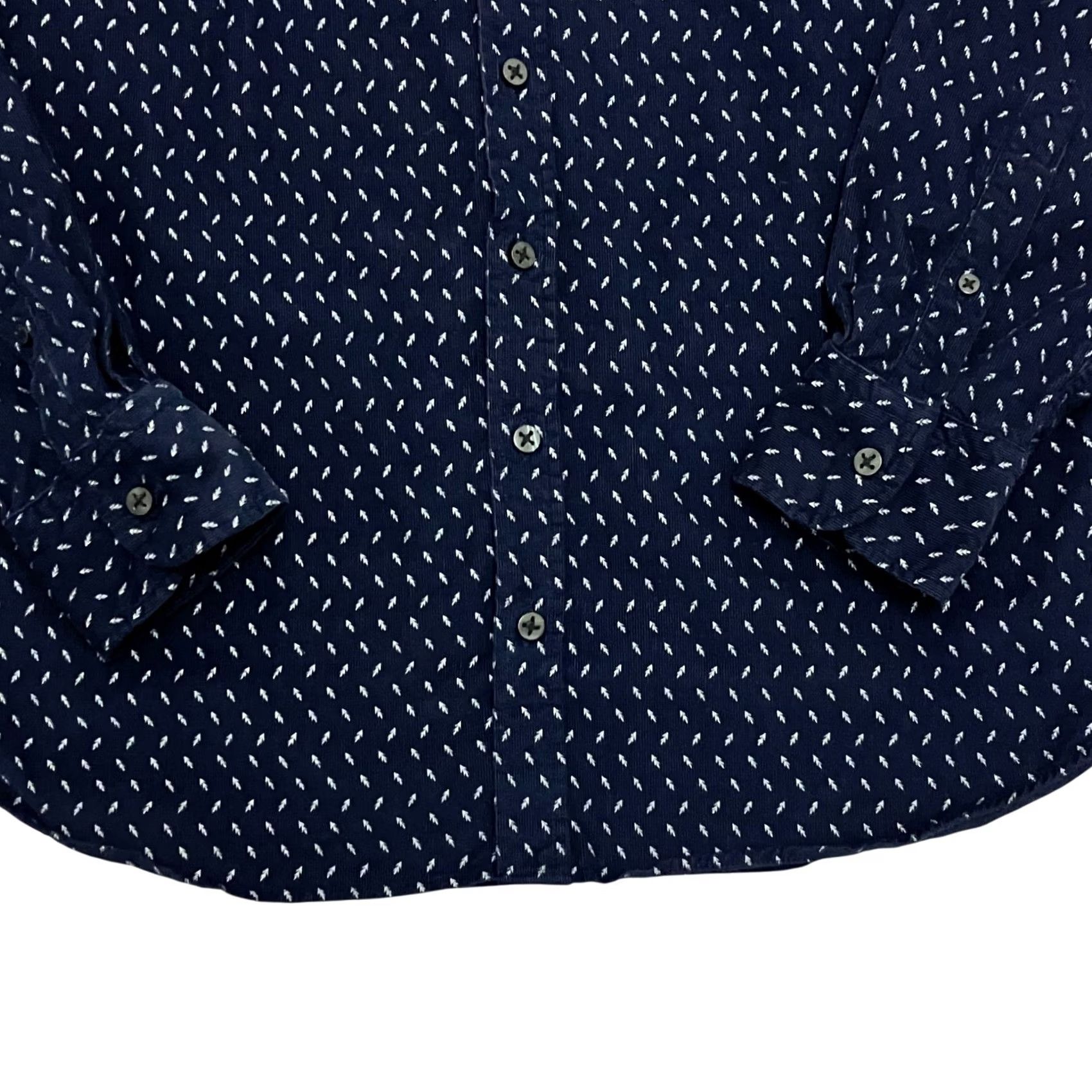Vintage VINTAGE Nils Mens Corduroy Shirt Medium Navy Patterned Button Up Long Sleeve Casual Size US M / EU 48-50 / 2 - 3 Thumbnail