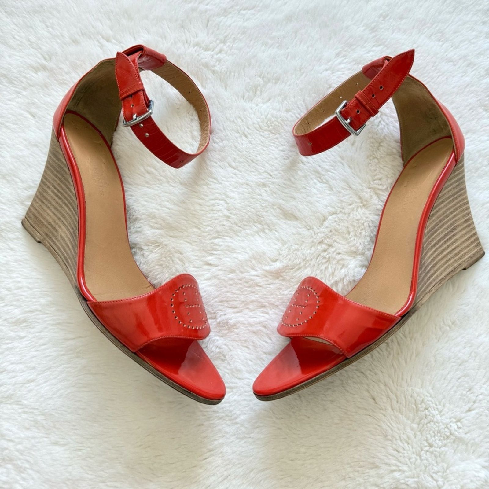 Hermes HERMES women platform sandals size 38 EU Authentic 1100$ Size US 8 / IT 38 - 1 Thumbnail