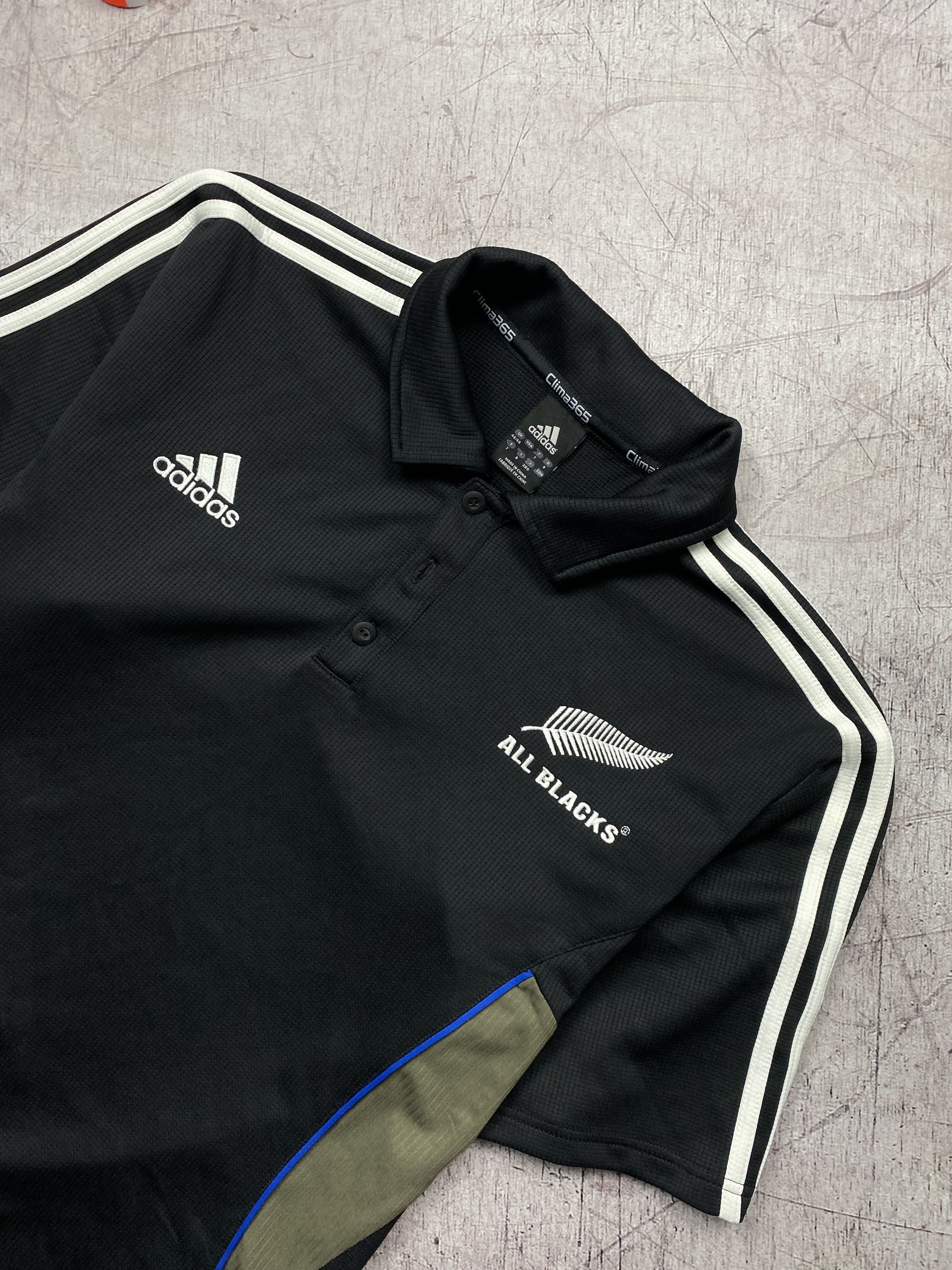 Adidas × All Blacks Adidas All Black Vintage rugby polo shirt tee Size US XL / EU 56 / 4 - 2 Thumbnail