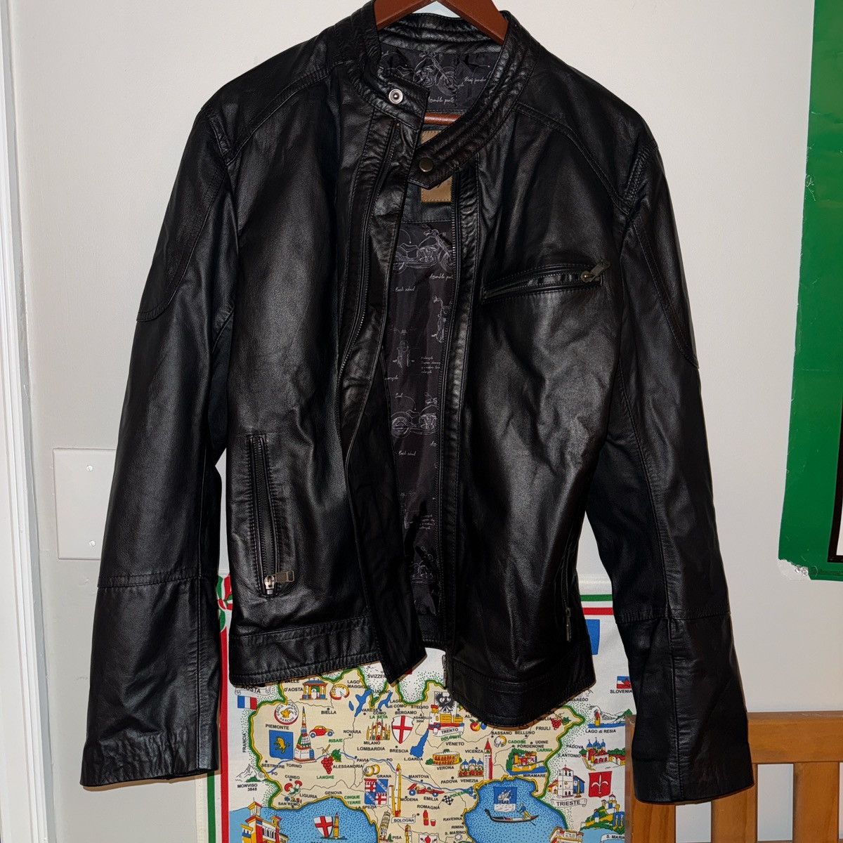 Other Arturo Calle Black Leather Jacket Size US M / EU 48-50 / 2 - 1 Thumbnail