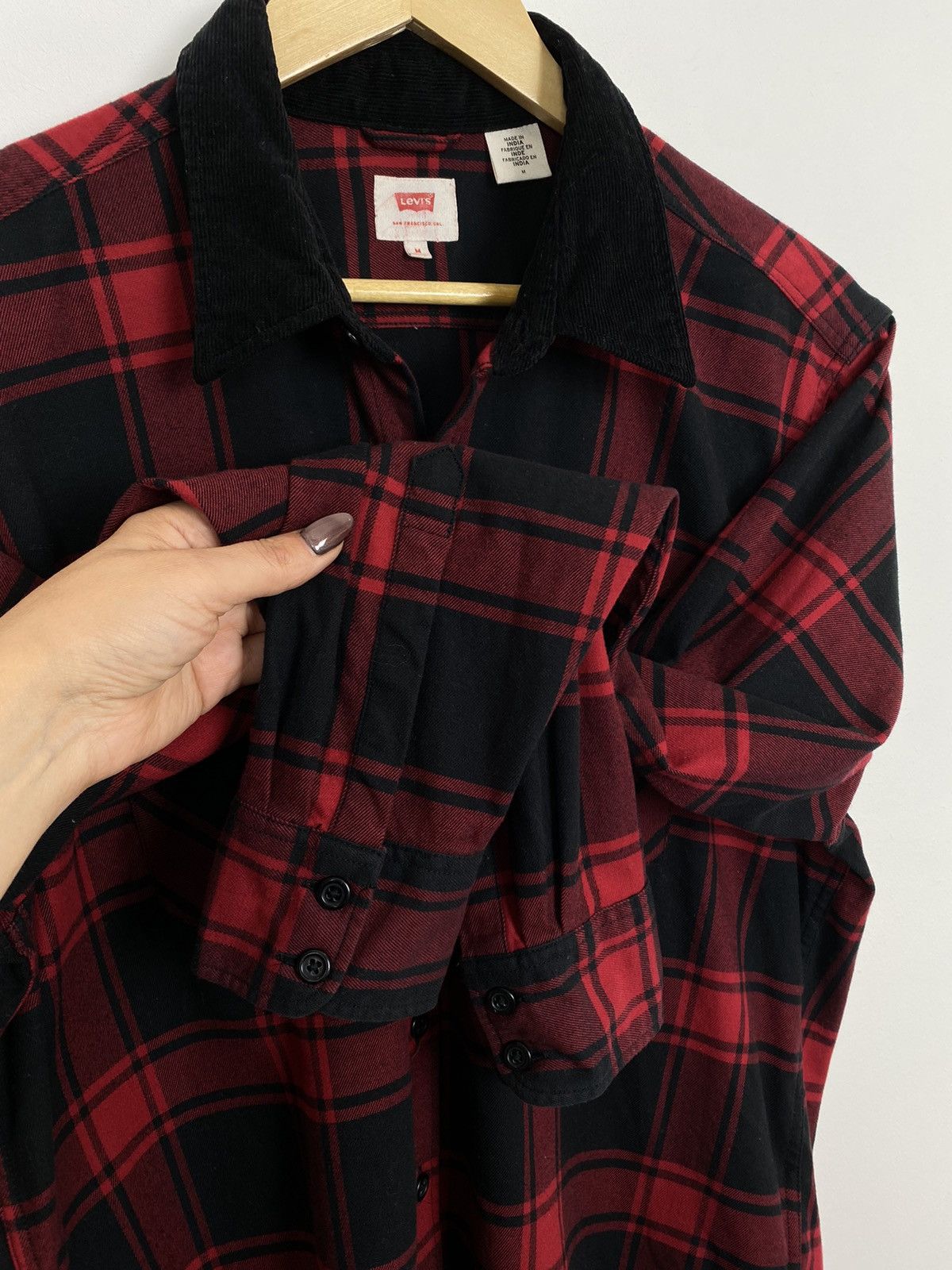 Levi's Levi’s Plaid check Shirt Red Style Workwear Retro 90’s Hype Size US M / EU 48-50 / 2 - 7 Thumbnail