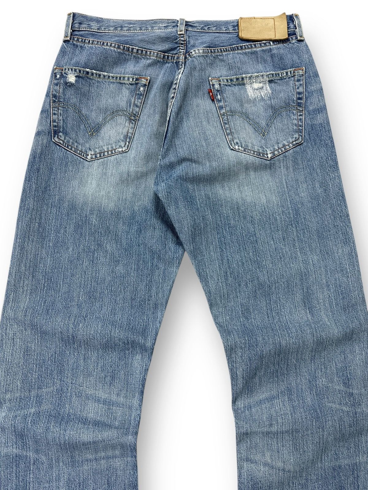 Levi's Vintage 00’s Levis Jeans Ripped Distressed Denim W33 L36 Size US 33 - 13 Thumbnail