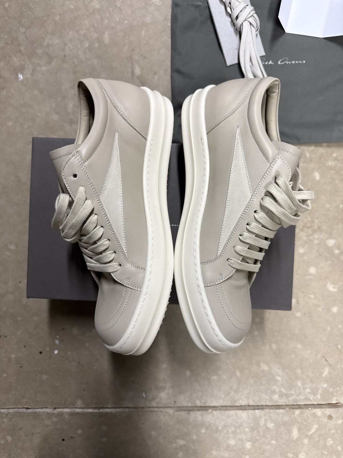 Rick Owens Rick Owens Vintage Sneakers (Sand/Milk/Milk) Size US 10.5 / EU 43-44 - 3 Thumbnail