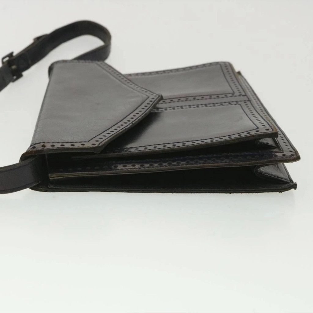 Yves Saint Laurent Yves Saint Laurent Dark Navy Leather Shoulder Bag Size ONE SIZE - 3 Thumbnail