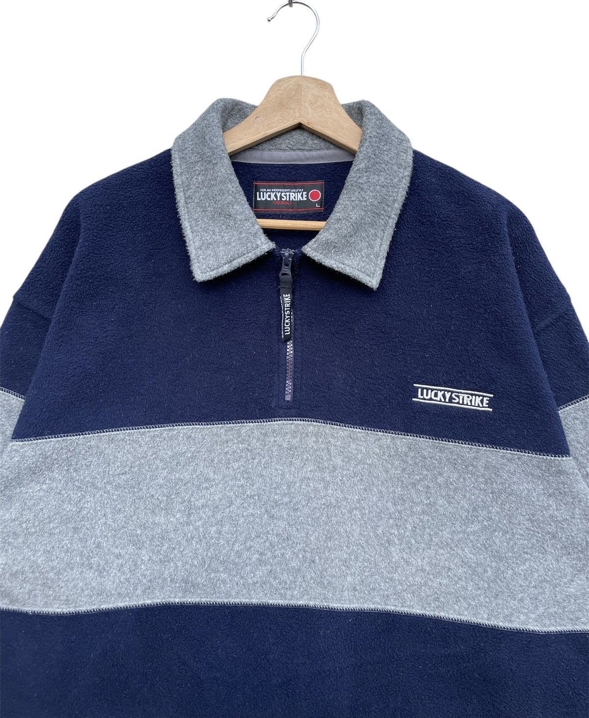 Sports Specialties 🔥Accept Binding Offer🔥 Lucky Stripe Fleece Half Zip Jacket Size US L / EU 52-54 / 3 - 3 Thumbnail