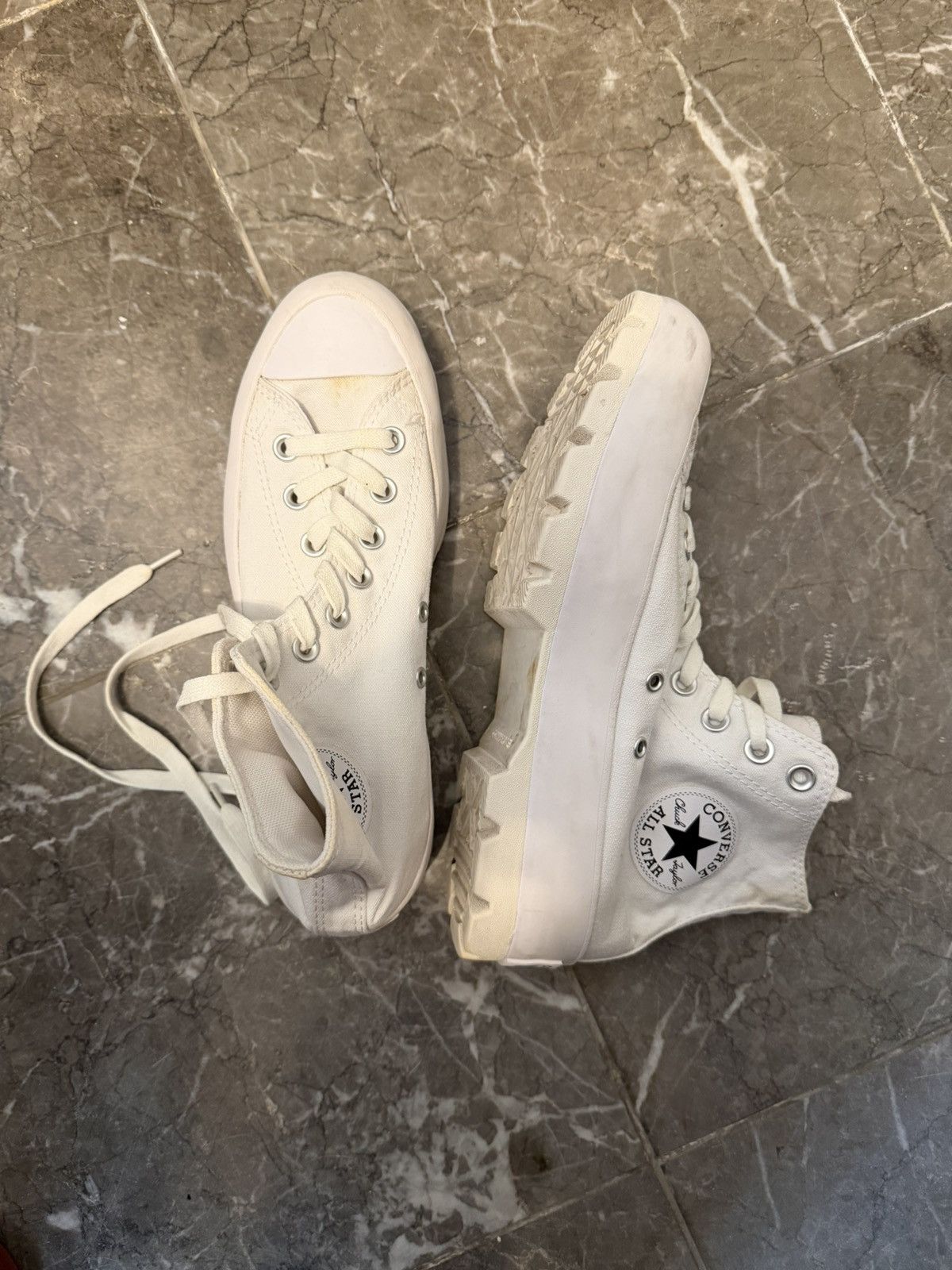 Converse Converse Chuck Taylor All Star Lift Lug Hi (White) Size US 8.5 / IT 38.5 - 2 Thumbnail