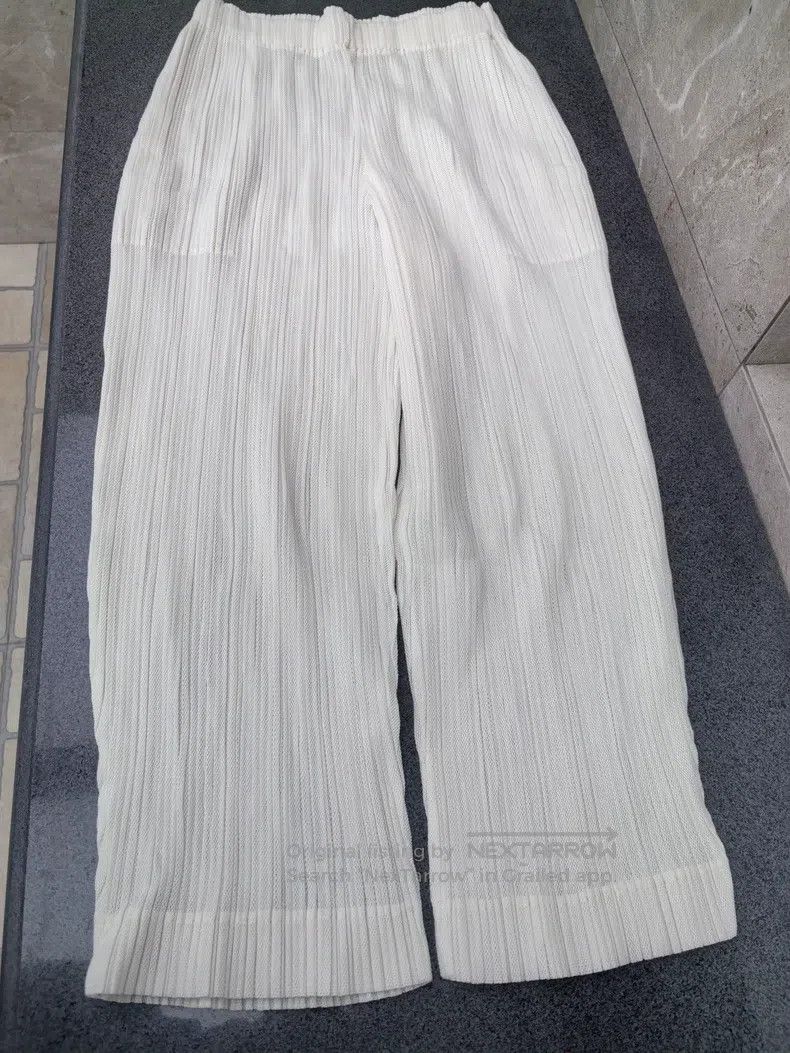 Issey Miyake Issey Miyake Mixed Cotton Pants Milk White Size 25" / US 0 / IT 36 - 5 Thumbnail