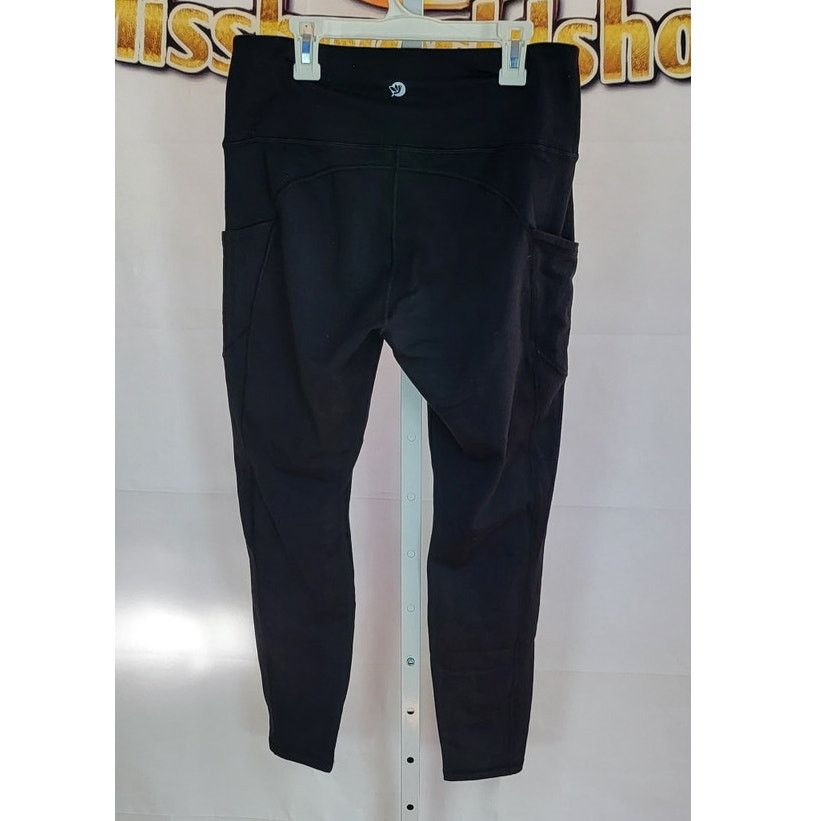 Other Luga Black Workout Stretch Yoga Leggings Size L Size 28" / US 6 / IT 42 - 2 Thumbnail