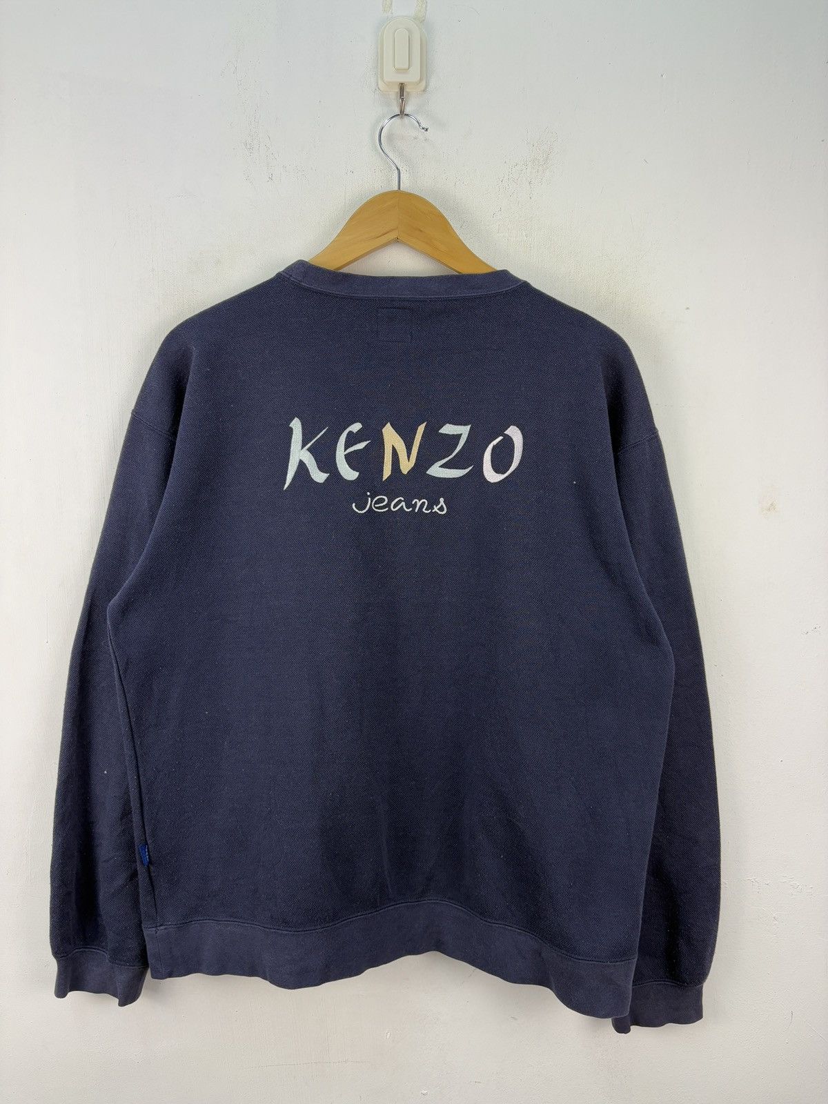 Kenzo × Vintage Vintage Kenzo Jeans Sweatshirt Sweater Baggy Size US L / EU 52-54 / 3 - 1 Thumbnail