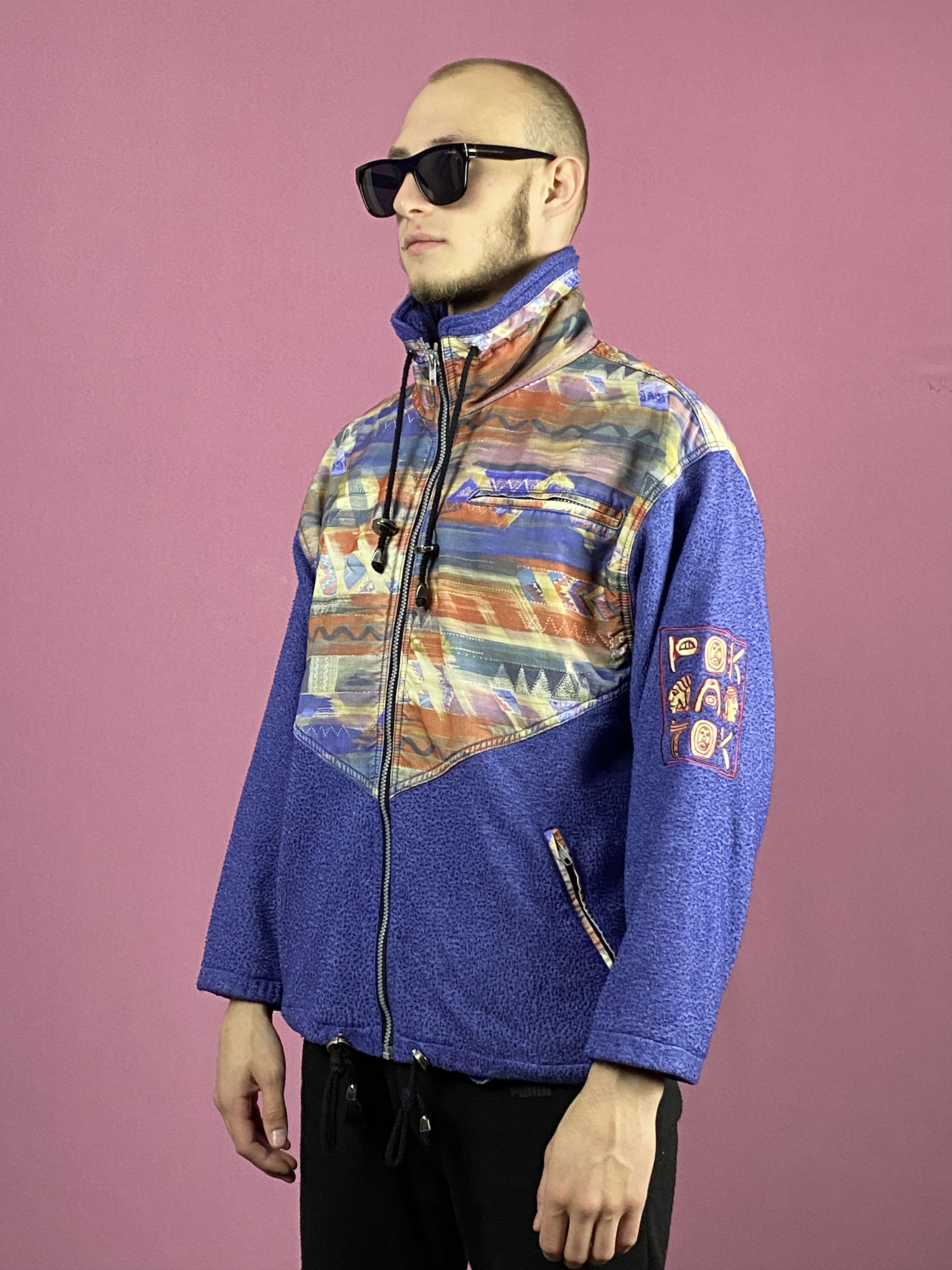 Vintage 90s Vintage Men's Full Zip Fleece Jacket - S Size US S / EU 44-46 / 1 - 2 Thumbnail