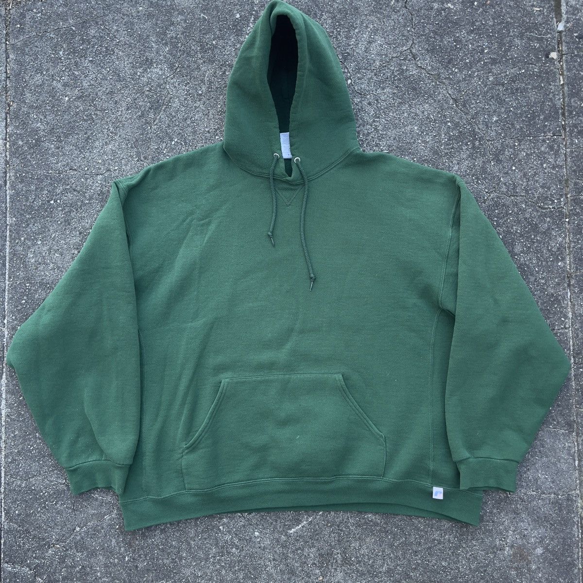 Russell Athletic × Vintage Vintage Y2K RUSSELL ATHLETIC Forrest Green Hoodie Size US XXL / EU 58 / 5 - 1 Thumbnail