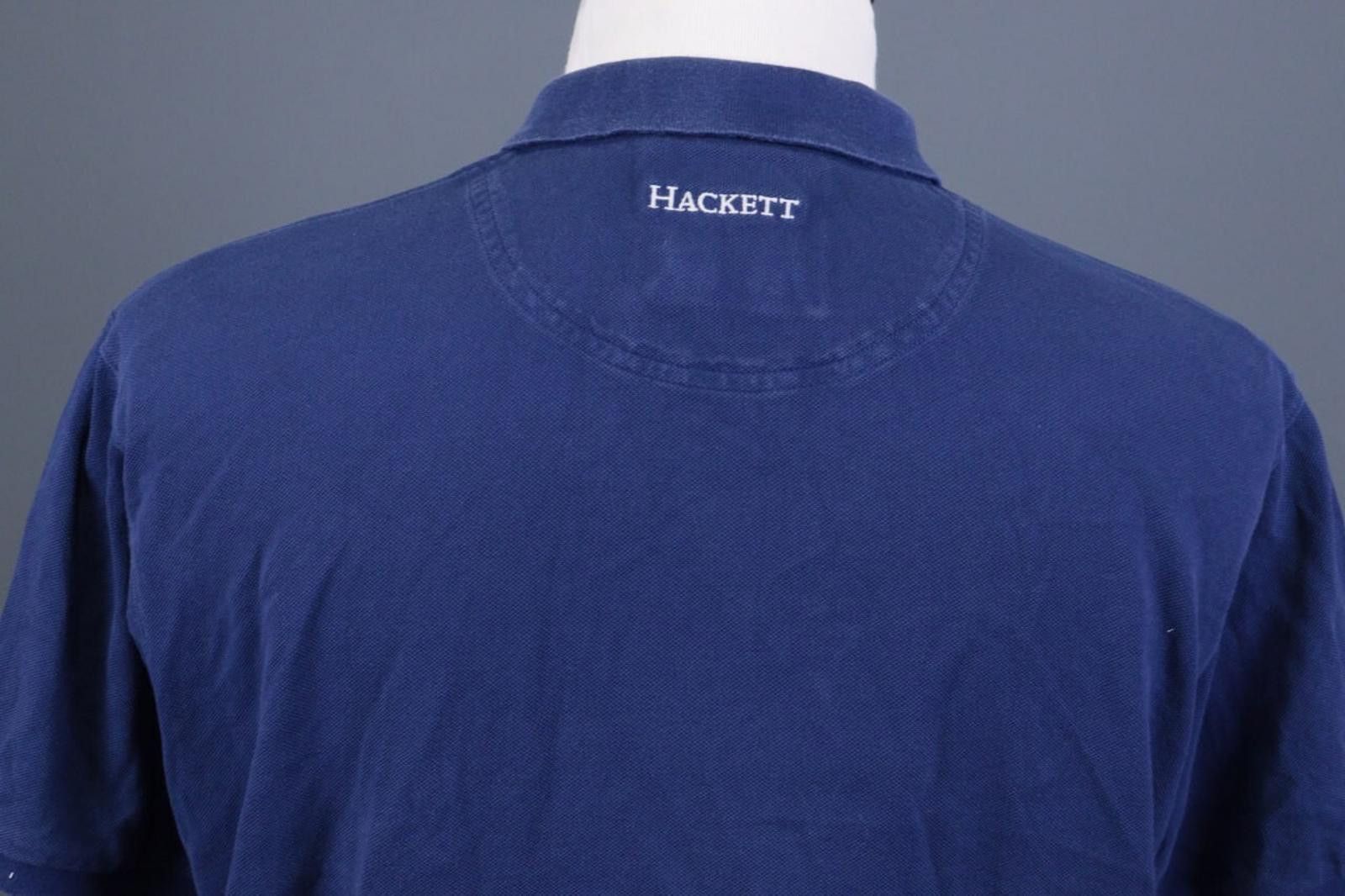 Designer Hackett London Tailored Fit Blue Polo Shirt Size 2XL Size US XXL / EU 58 / 5 - 9 Thumbnail
