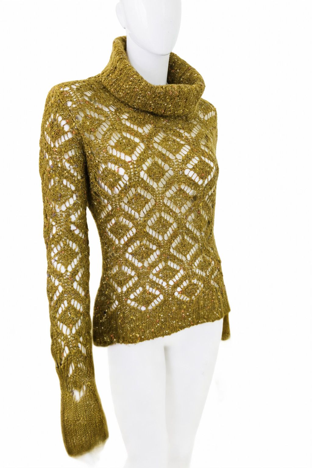 Dolce & Gabbana D&G Dolce & Gabbana Knit Sweater Net Open Crochet Pullover Size M / US 6-8 / IT 42-44 - 1 Thumbnail