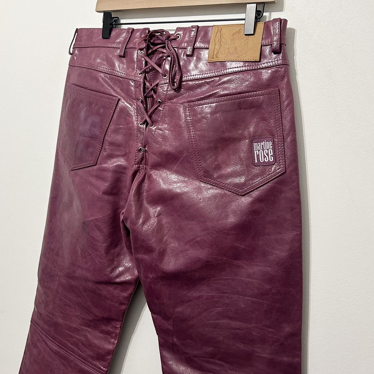 Martine Rose Martine Rose Lace Up Leather Pants Size US 32 / EU 48 - 3 Thumbnail