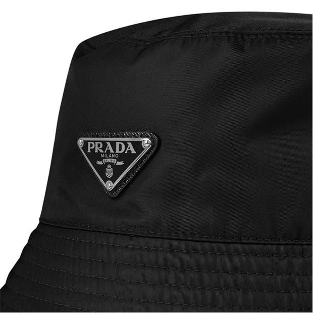 Prada Men'S Plain Nylon Bucket Hat Size ONE SIZE - 3 Thumbnail