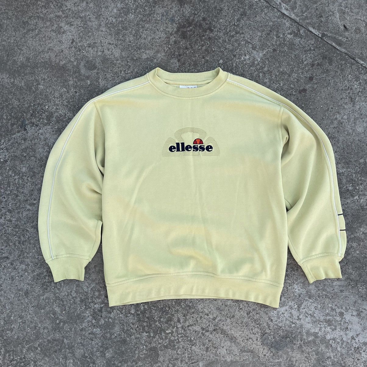 Ellesse × Vintage Vintage Yellow Sweatshirt Big Logo Y2K 90s USA Size US M / EU 48-50 / 2 - 1 Thumbnail