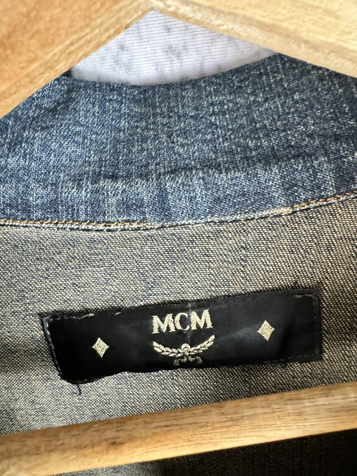 MCM MCM vintage Denim Logo Jacket Size L / US 10 / IT 46 - 5 Thumbnail