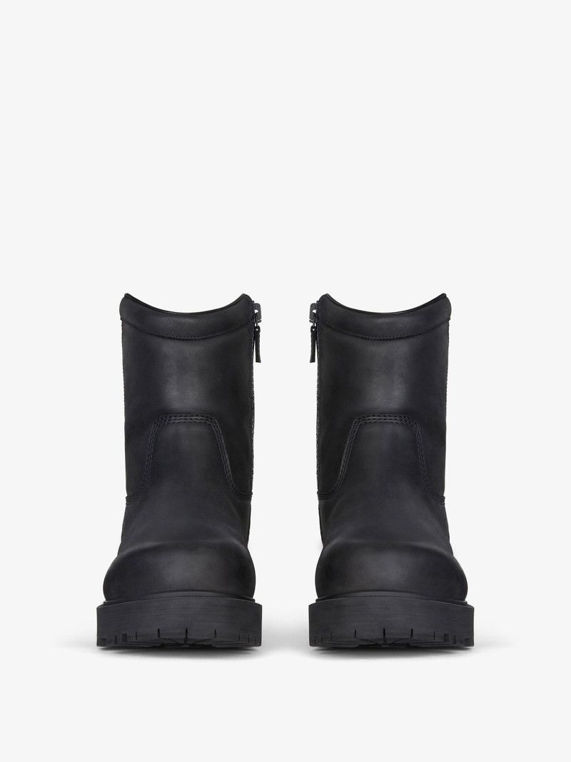 Givenchy o1n1vont1225 Storm Zip High Boots in Black Size US 8 / EU 41 - 3 Thumbnail