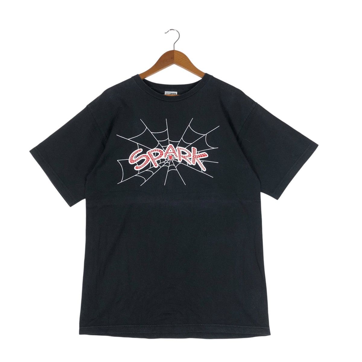 Vintage SPARK Spider Web Skate Wear T-Shirt Size US L / EU 52-54 / 3 - 1 Thumbnail
