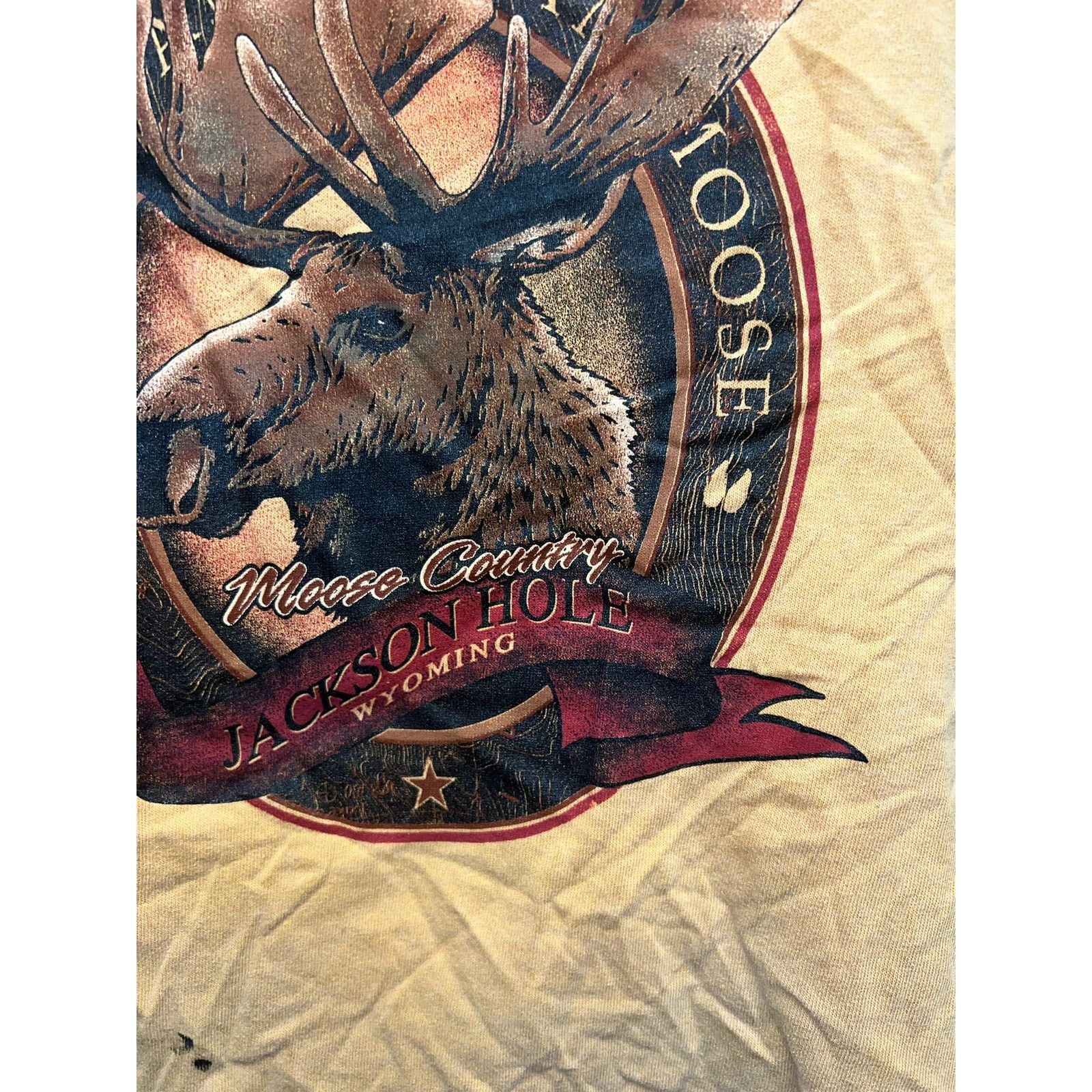 Vintage North America Moose Shirt Jackson Hole WY Vintage Large L Size US L / EU 52-54 / 3 - 4 Thumbnail
