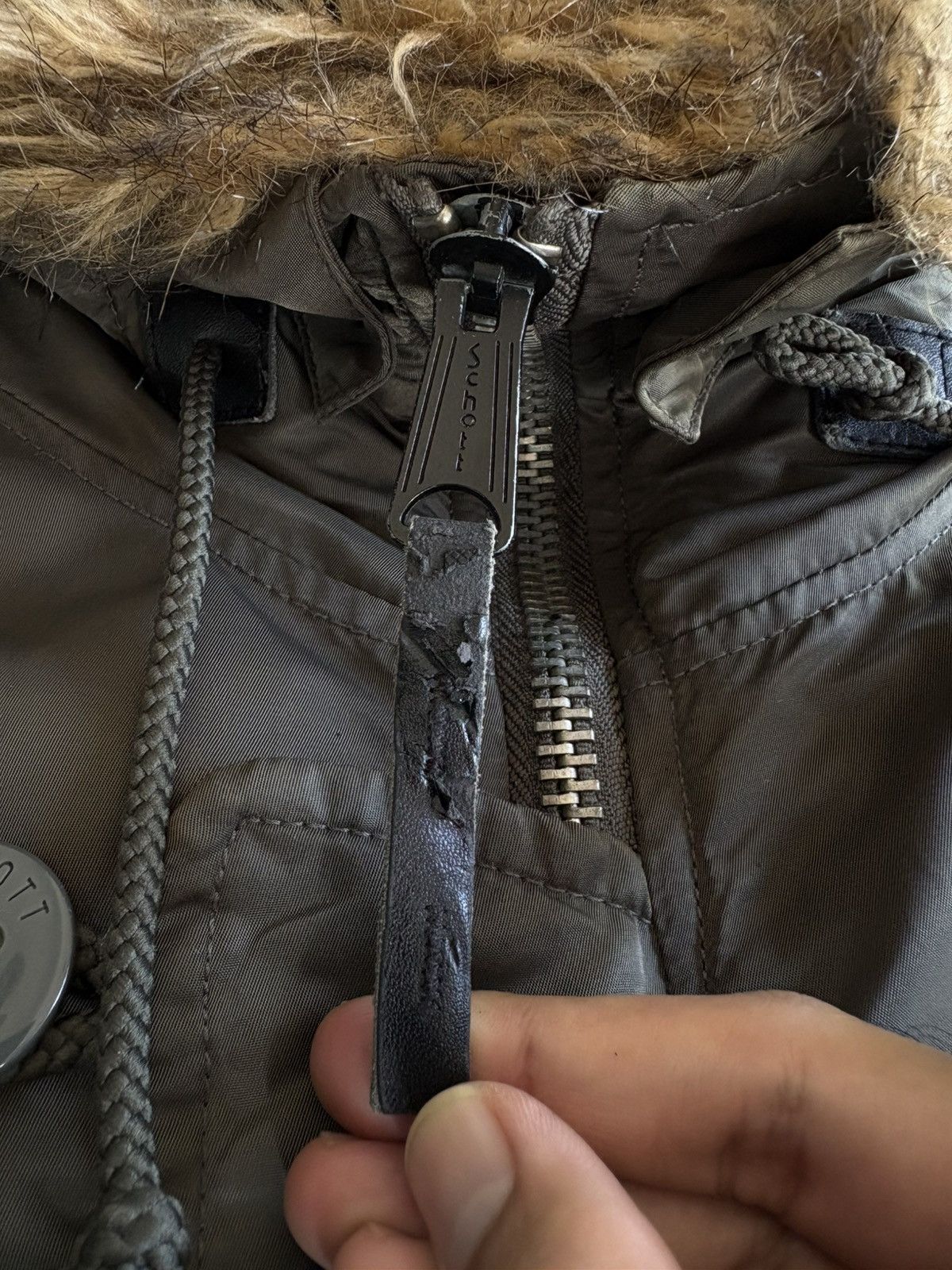 Schott Schott N.Y.C. Olive Green N-3B Snorkel Faux Fur Parka Jacket Size US M / EU 48-50 / 2 - 13 Thumbnail