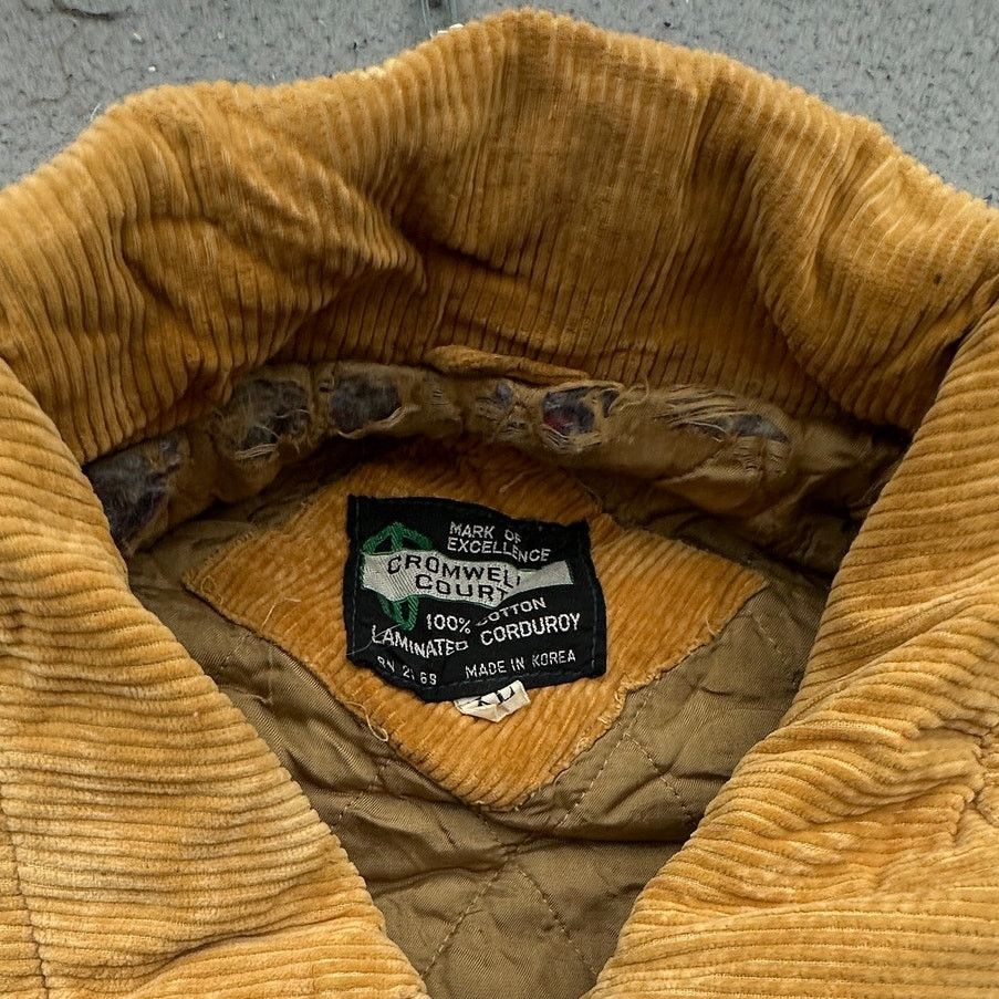 Other Vintage 70s Cromwell Court Corduroy Bomber Lined Jacket XL Size US XL / EU 56 / 4 - 2 Thumbnail