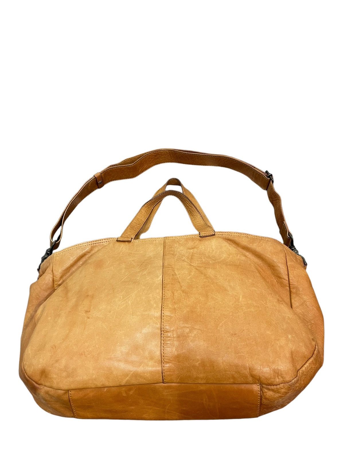 Japanese Brand Full Leather Patina Brown Sebenie Tote 3 Way Bag 1🟩1 Size ONE SIZE - 4 Thumbnail
