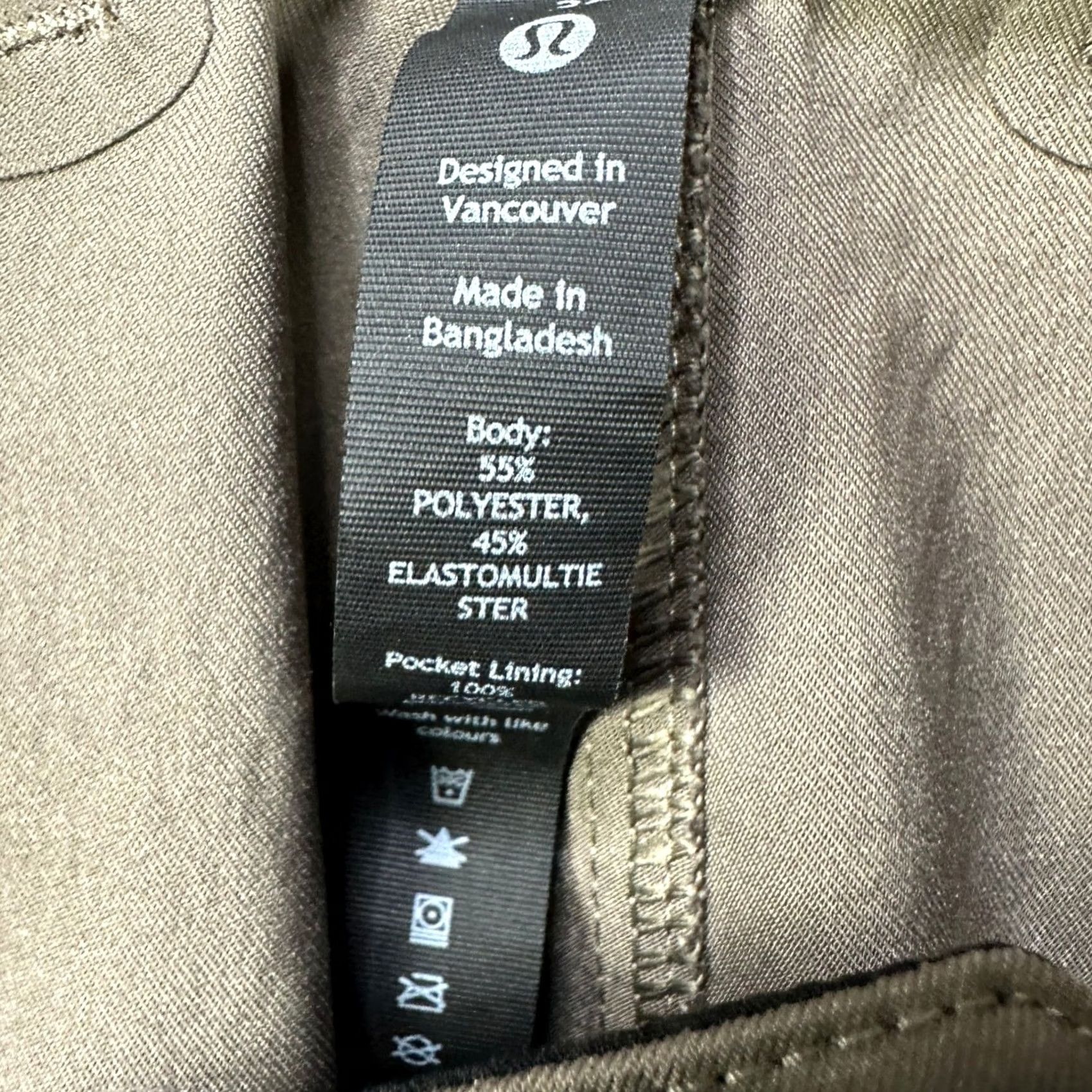 Lululemon Lululemon ABC Pants Slim Taper Khaki Beige Mens 30 Slim Fit 5-Pocket Polyester Elastomultiester Stretch EUC Size US 30 / EU 46 - 5 Thumbnail