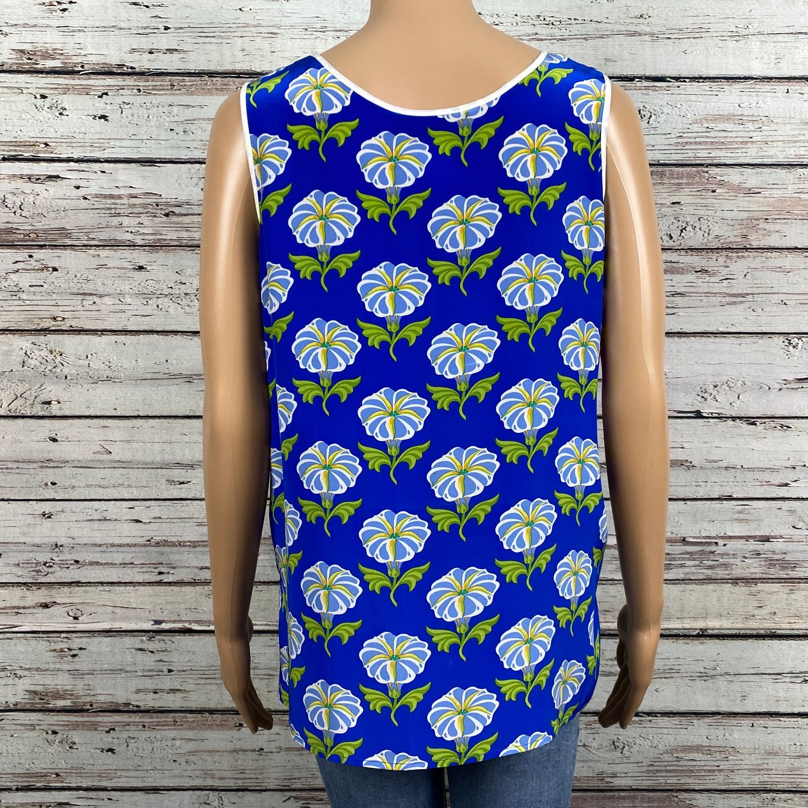 Other VTG Bob Mackie Wearable Art Floral Silk Blouse Tank Top M Size M / US 6-8 / IT 42-44 - 2 Thumbnail