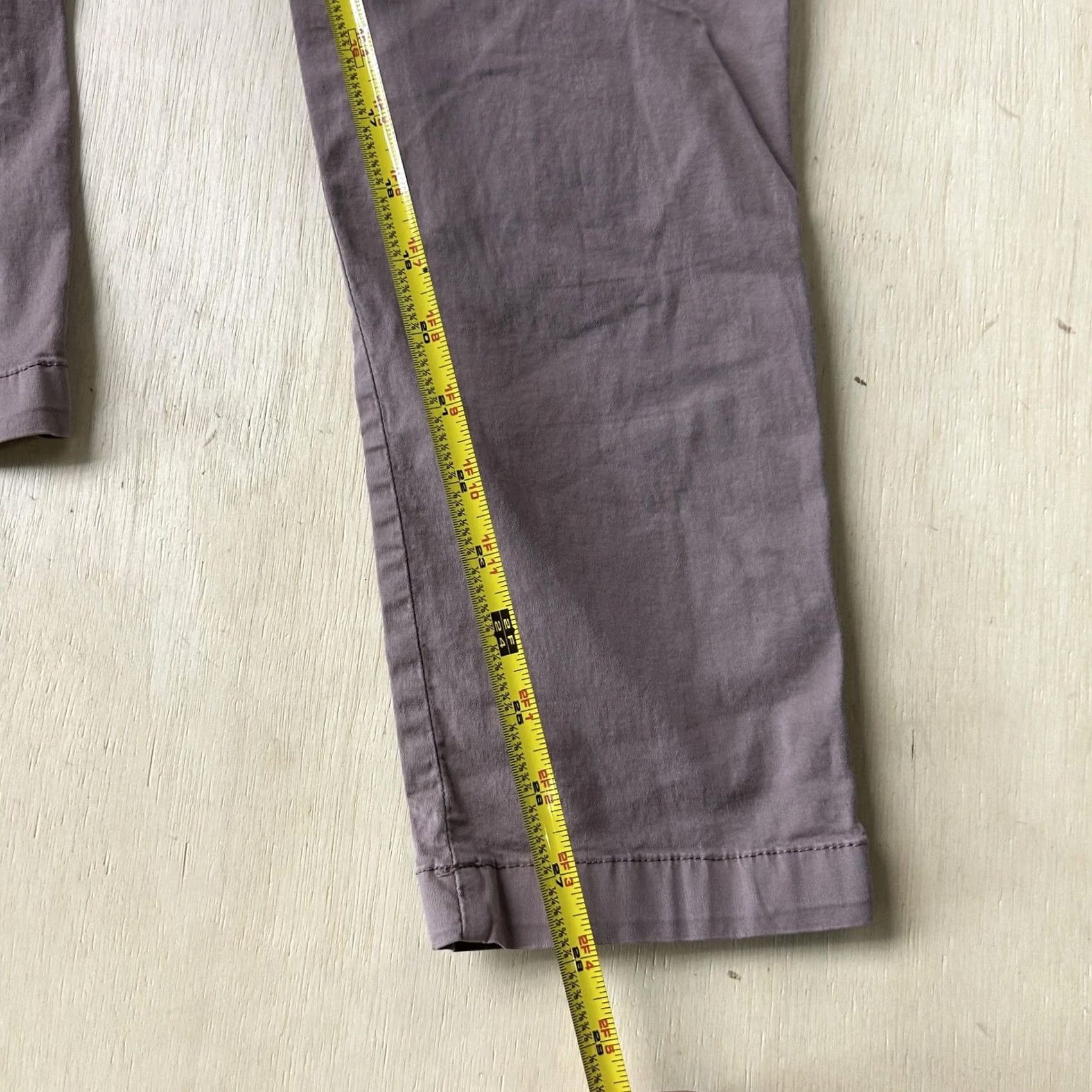 Lucky Brand Lucky Brand Womens Pants Regular 4 Purple Twill Cargo Stretch Pockets Casual Zip Zipper Fit Size 27" / US 4 / IT 40 - 6 Thumbnail