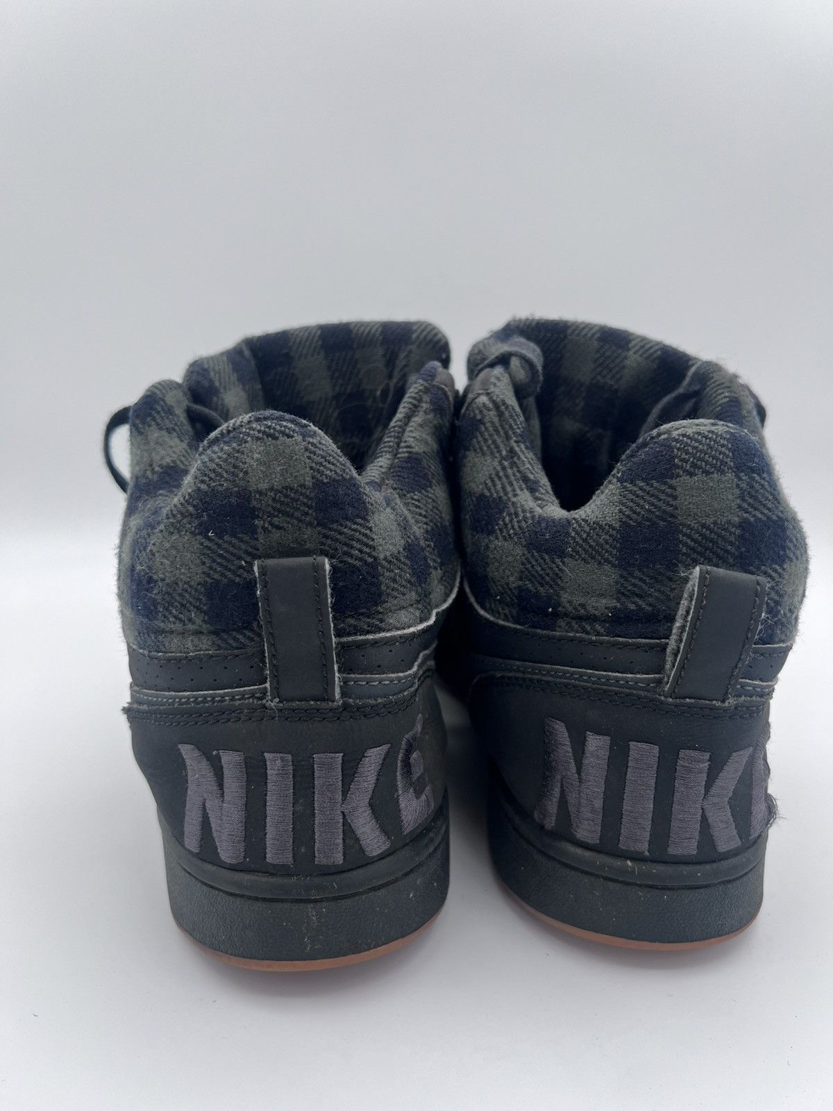 Nike Nike Court Borough Mid Mens Size 9 Black Plaid Anthracite Size US 9 / EU 42 - 4 Thumbnail