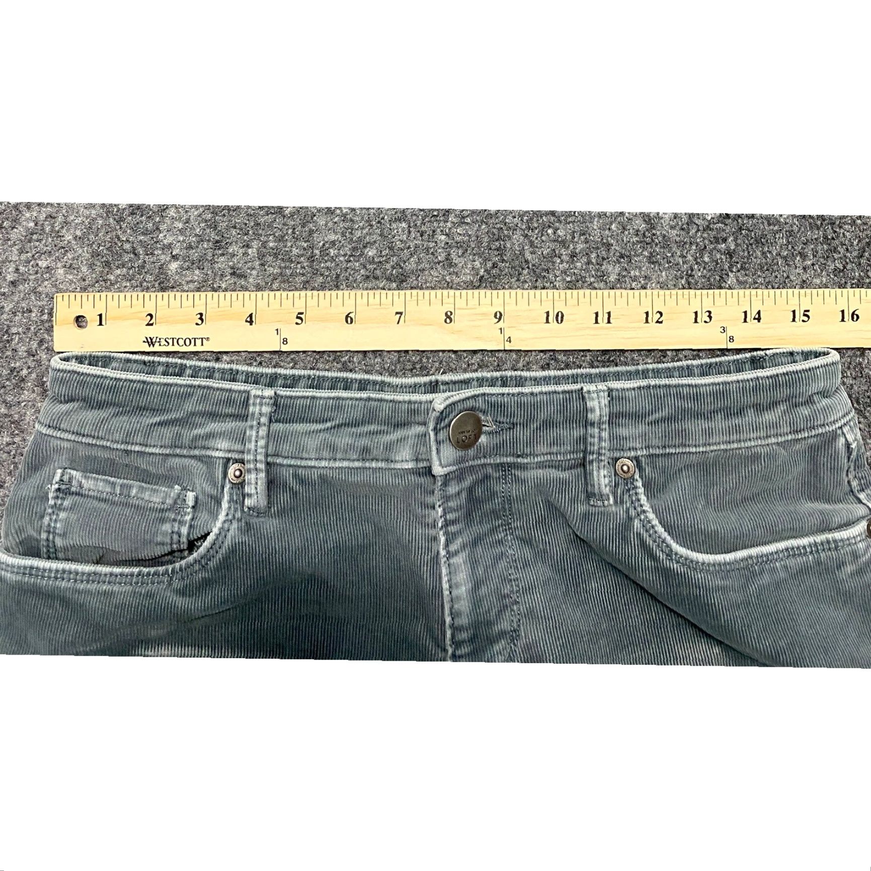 Ann Taylor Ann Taylor Loft Corduroy Pants Women's Regular Size 27 Grey Skinny Relaxed Workwear Casual Pants Size 27" / US 4 / IT 40 - 5 Thumbnail