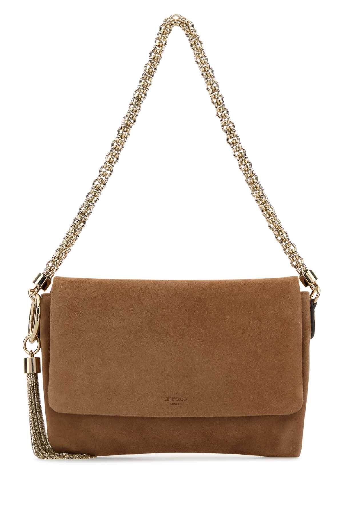 Jimmy Choo Biscuit Suede Callie Shoulder Bag Size ONE SIZE - 1 Thumbnail