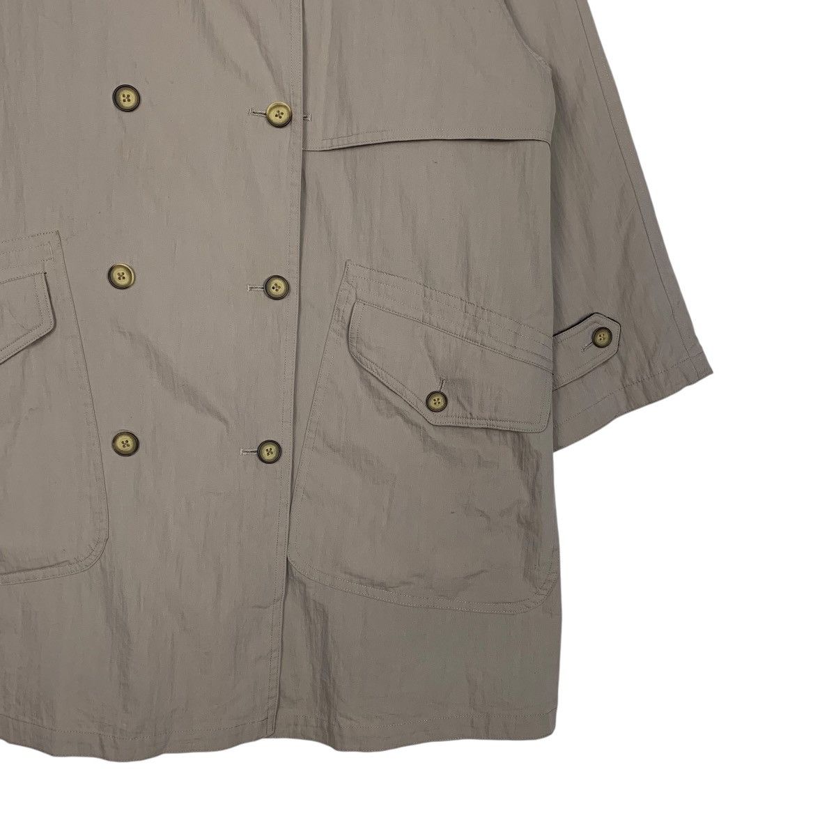 Japanese Brand Japanese Brand Black Duck Double Breasted Overcoat Size L / US 10 / IT 46 - 4 Thumbnail