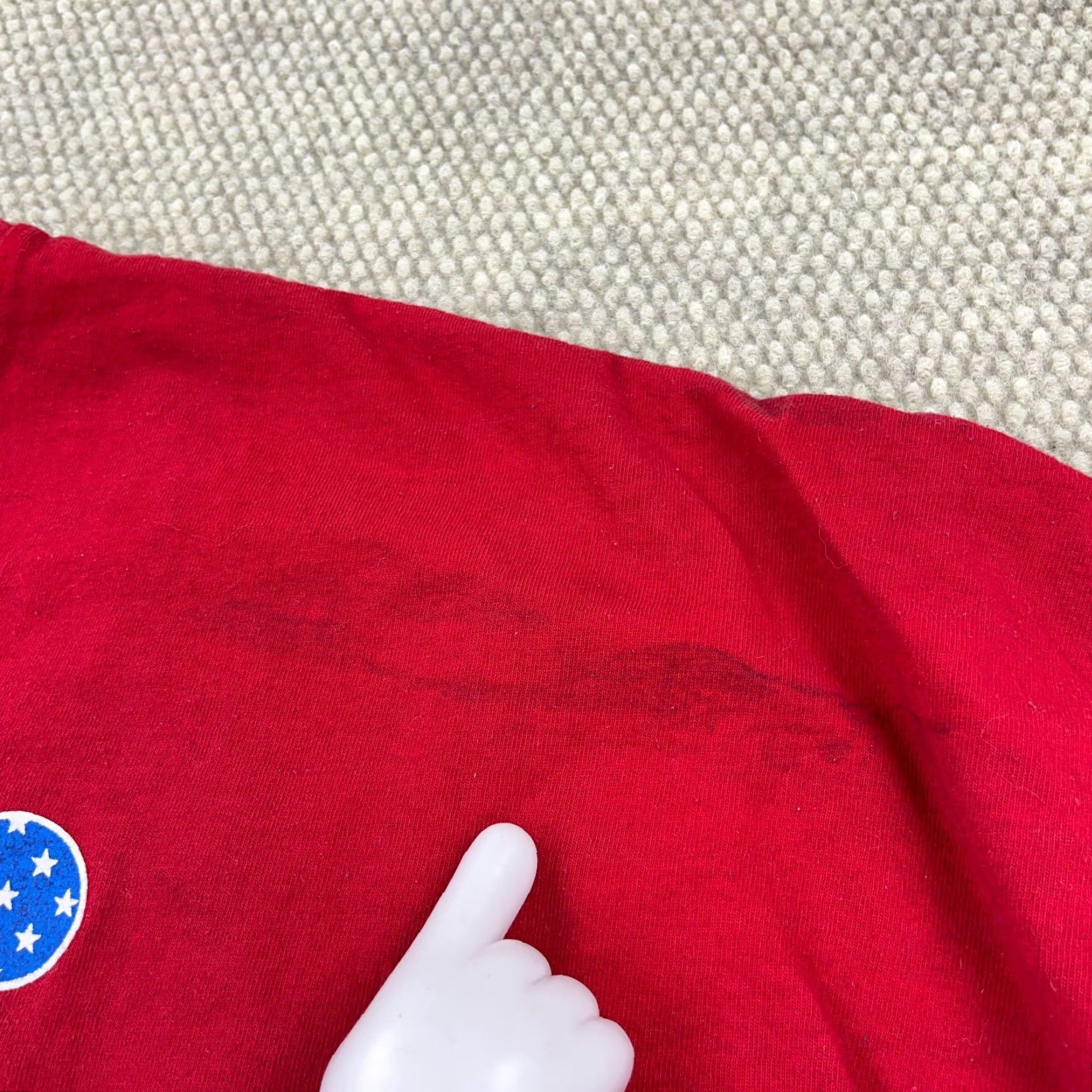 Disney VINTAGE Disney Women XXL Crew Neck T-Shirt Casual Spirit Jersey Red White Blue Mickey Spellout Fall Winter Size XXL / US 16-18 / IT 52-54 - 7 Thumbnail
