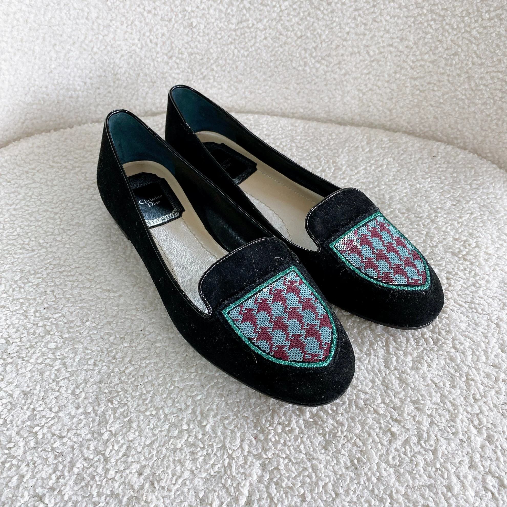 Dior Christian Dior Black Low-Heel Casual Shoes 36 0787 Size US 5.5 / IT 35.5 - 2 Thumbnail