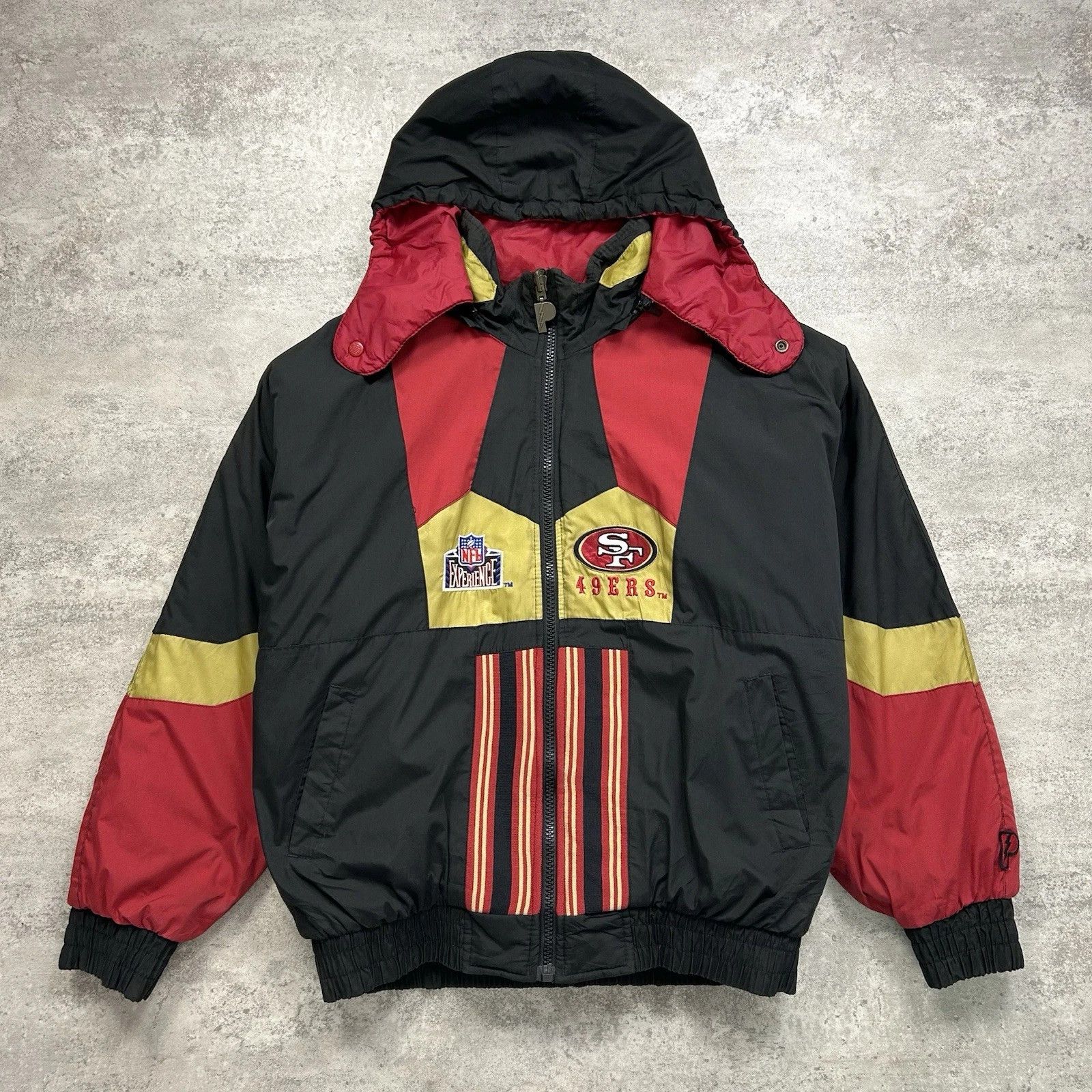 NFL × Vintage 49ERS PRO PLAYER PUFFER REVERSIBLE JACKET HOODED Size US M / EU 48-50 / 2 - 2 Thumbnail