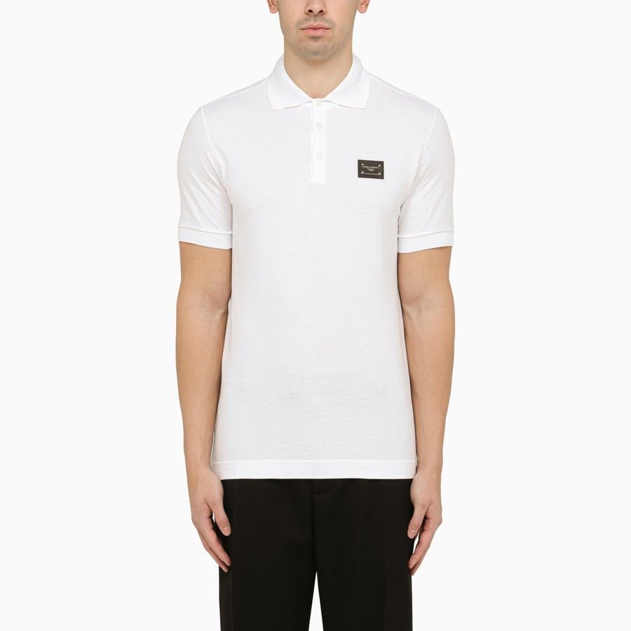 image of Dolce Gabbana O1D2Blof0224 Polo Shirt In White, Men's (Size Medium)