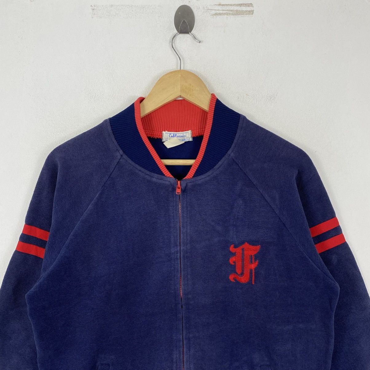 Vintage Vtg 70s California Todal Knit Bomber Jacket Navy Red Logo Size US M / EU 48-50 / 2 - 3 Thumbnail