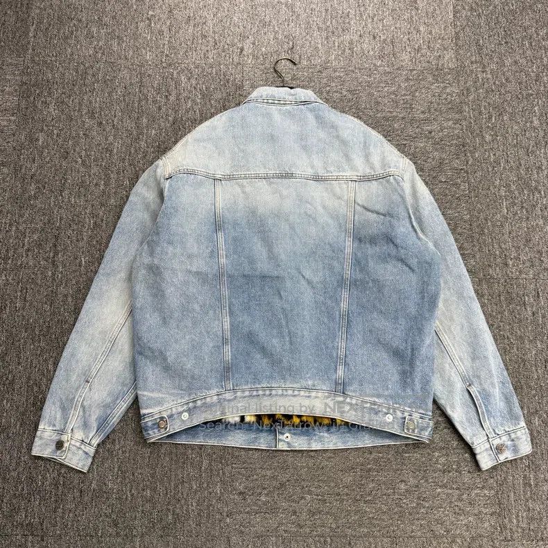 Balenciaga Balenciaga Leopard Print Lined Denim Jacket Size US S / EU 44-46 / 1 - 5 Thumbnail