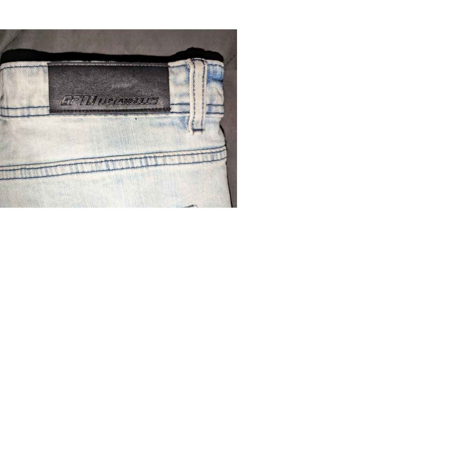 Vintage GFTD Los Angeles Jeans - Denim Jeans - 34 Waist 32 Inseam - Distressed Skinny Blue Mens Size US 34 / EU 50 - 9 Thumbnail