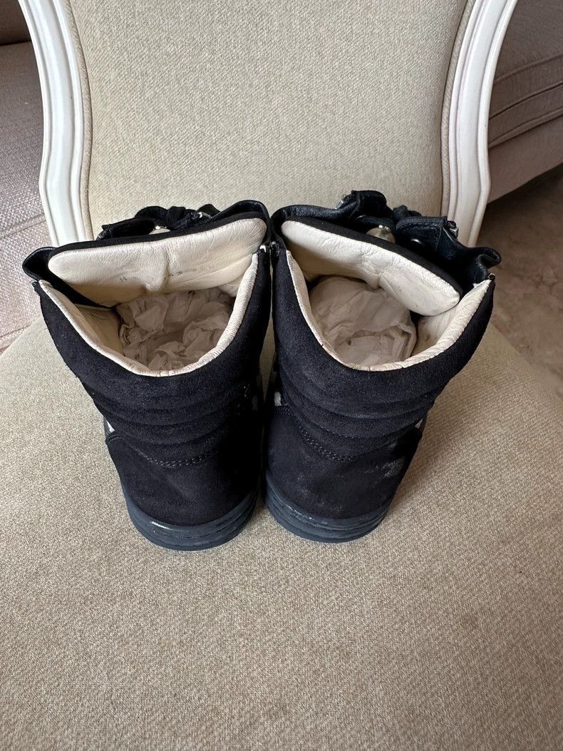 Chanel Chanel Black HighTop Sneakers with Logo -2505 Size US 6.5 / IT 36.5 - 4 Thumbnail