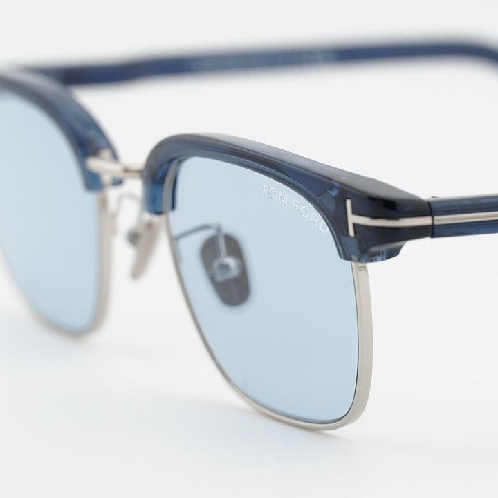 Tom Ford Tom Ford FT1119-D 90A Sunglasses Blue Browline Frame Size ONE SIZE - 2 Thumbnail